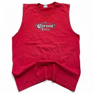 2004 Y2K corona Aaa Men's Red tank top